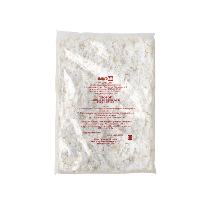 Творог 9% 4 кг 1
