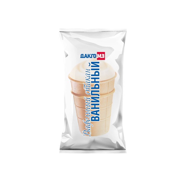 Мороженое ванильное с ЗМЖ 8% в вафельном стакане 1