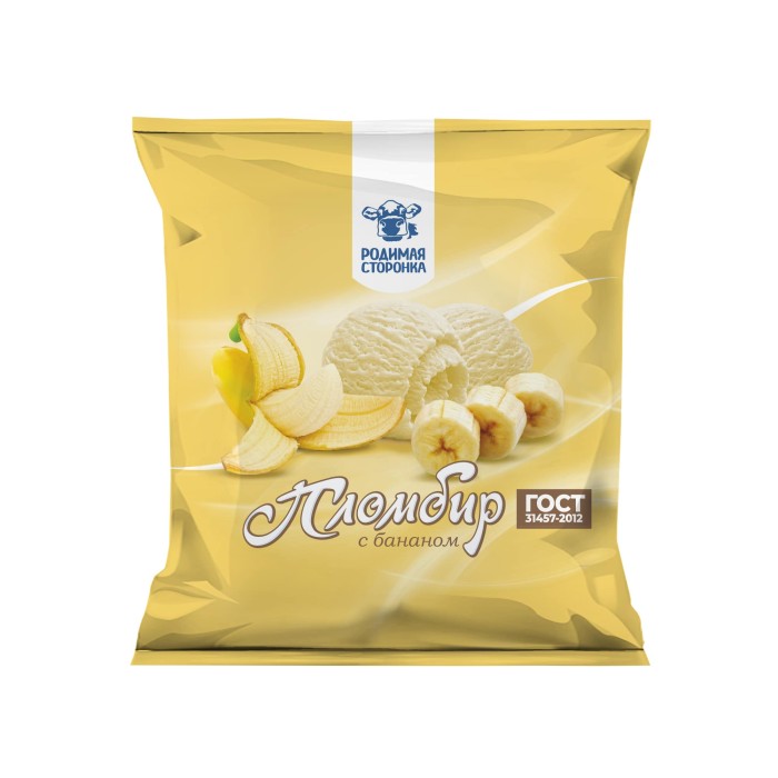 Пломбир с бананом 12% 900г 1