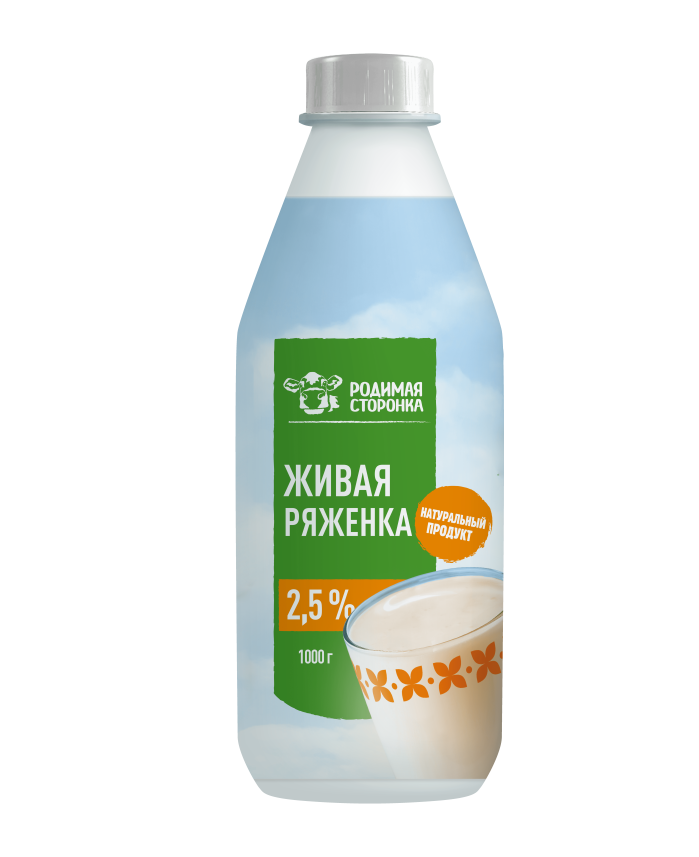 ЖИВАЯ ряженка 2,5% 1000 г 1