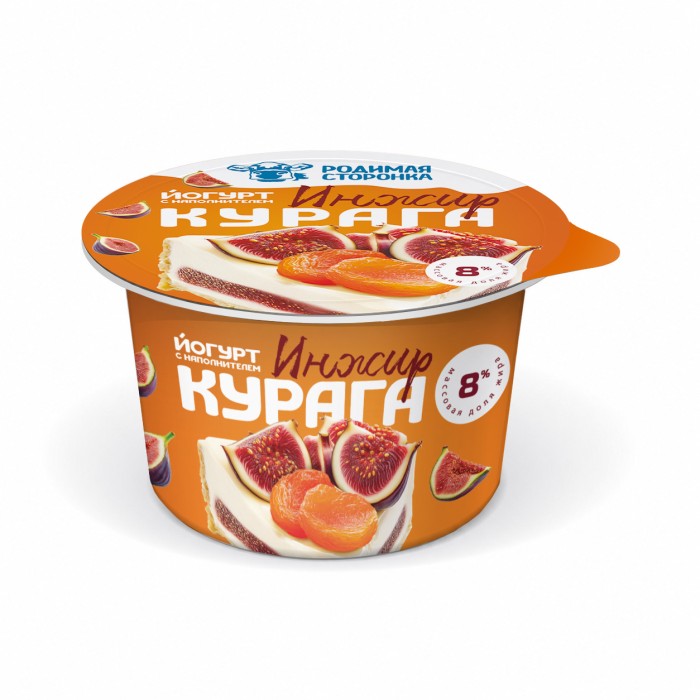 Йогурт с наполнителем "Инжир-Курага" м.д.ж. 8% 150г РС 1