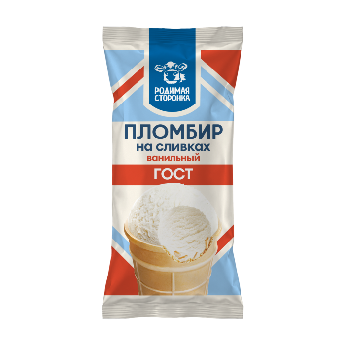Пломбир на сливках ванильный ГОСТ 1