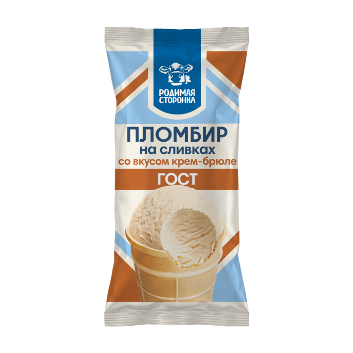 Пломбир на сливках крем-брюле ГОСТ 1