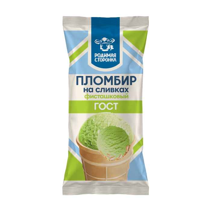 Пломбир на сливках фисташковый ГОСТ 1